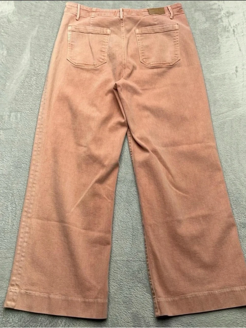 PAIGE Nellie Wide-Leg Jeans in Dusty Rose Pink